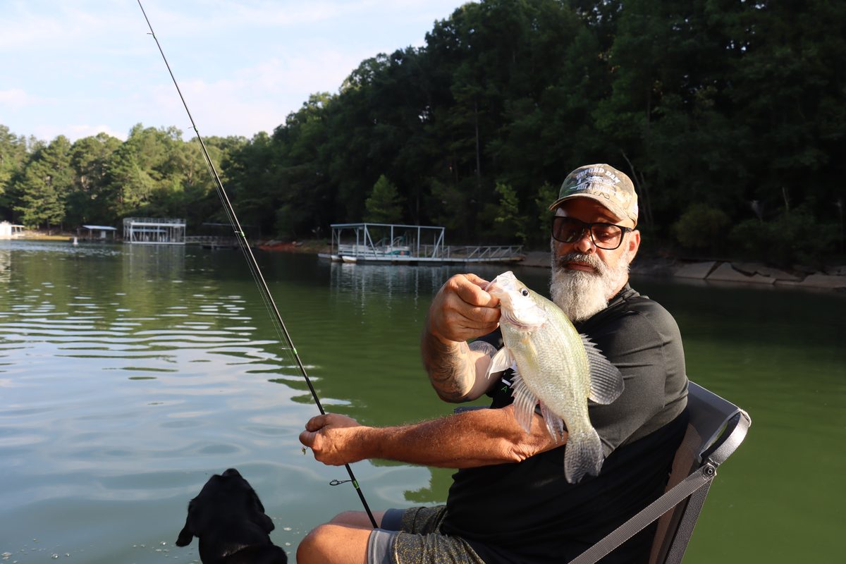 Full day crappie fishing charter Georgia